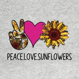Peace Love Sunflowers T-Shirt